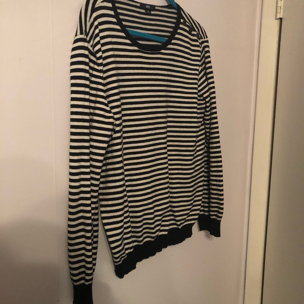 Anne Klein striped sweater.